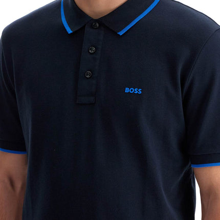 Boss "contrast trim parlay polo shirt