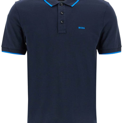 Boss "contrast trim parlay polo shirt