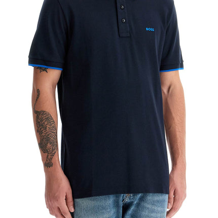 Boss "contrast trim parlay polo shirt