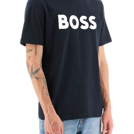 Boss tiburt 354 logo print t-shirt