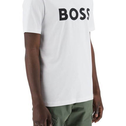 Boss tiburt 354 logo print t-shirt