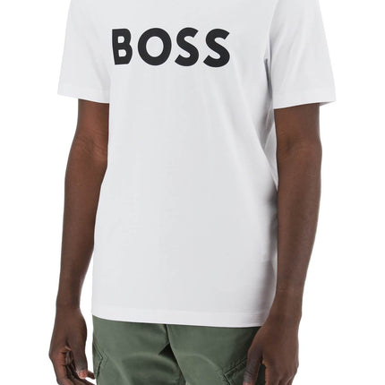 Boss tiburt 354 logo print t-shirt