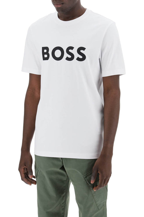 Boss tiburt 354 logo print t-shirt