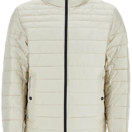 Boss light beige quilted jacket with zip