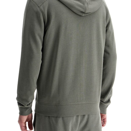 Boss regular fit gray zip-up hoodie