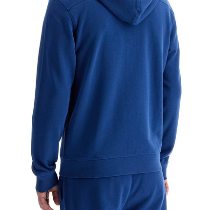 Boss blue regular fit zip hoodie long sleeve