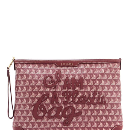 Anya Hindmarch "clutch bag with plastic bag motif