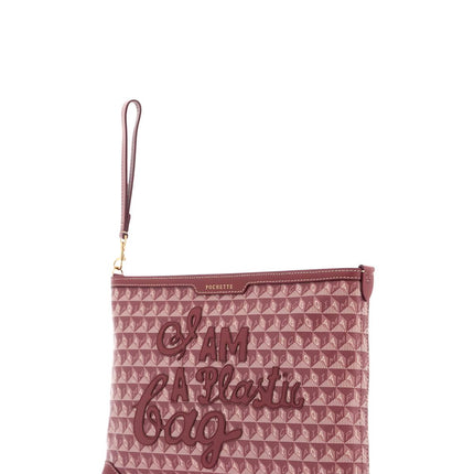 Anya Hindmarch "clutch bag with plastic bag motif