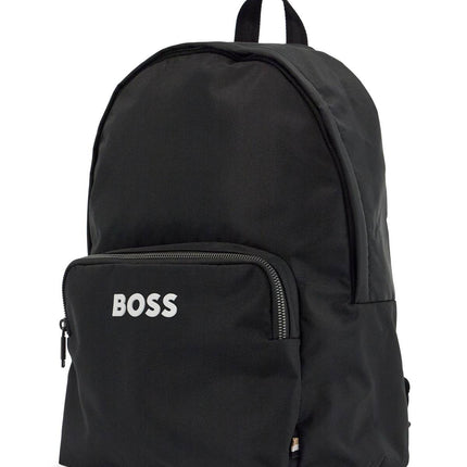 Boss elegant and functional black backpack in rpl with front pocket catch_3.0