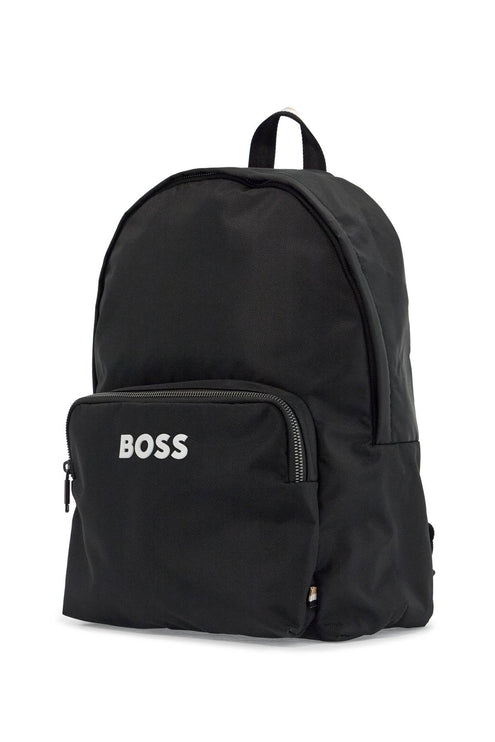 Boss elegant and functional black backpack in rpl with front pocket catch_3.0