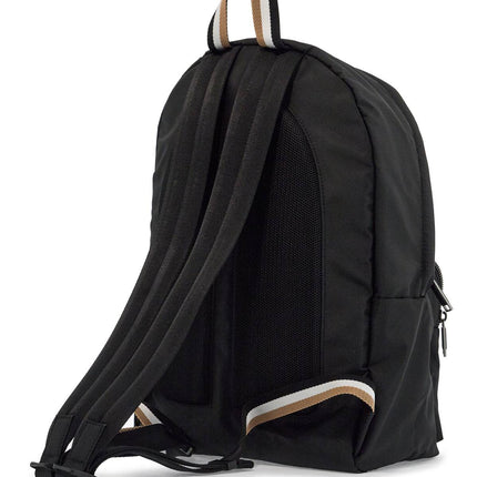 Boss elegant and functional black backpack in rpl with front pocket catch_3.0