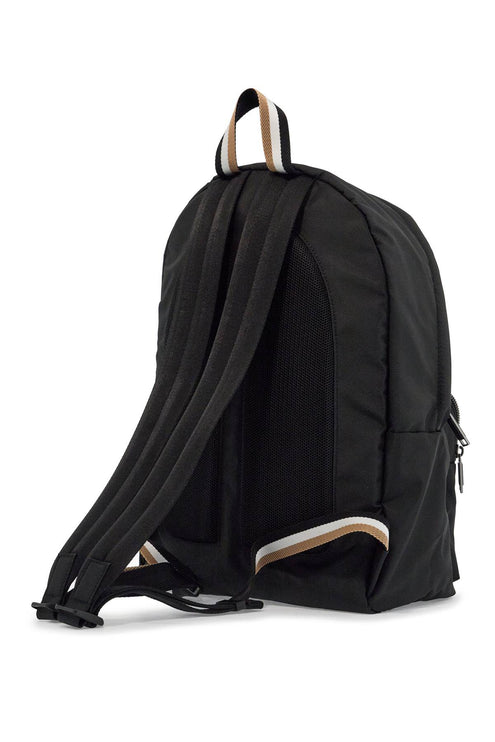 Boss elegant and functional black backpack in rpl with front pocket catch_3.0