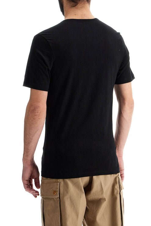 Boss men's short sleeve regular fit black cotton t-shirt