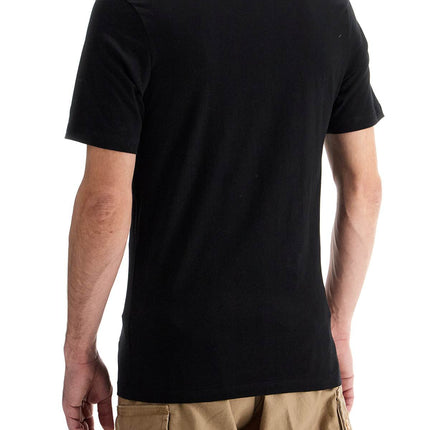 Boss men's short sleeve regular fit black cotton t-shirt