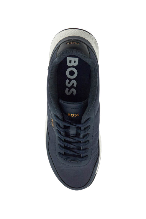 Boss sneakers titanium runn nypu eco-leather dark blue rubber sole