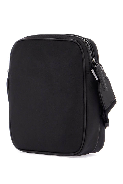 Boss b_icon_ns black matte crossbody bag with zip and adjustable strap