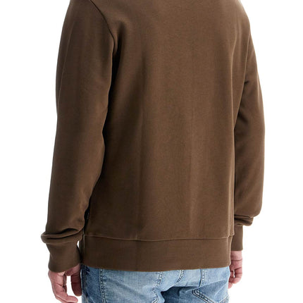 Boss men's long sleeve crew neck cotton sweatshirt in green