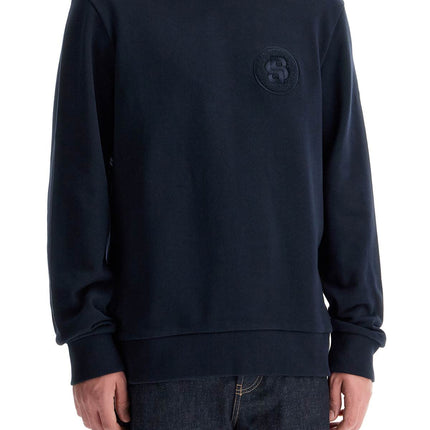 Boss crewneck sweatshirt with double mon