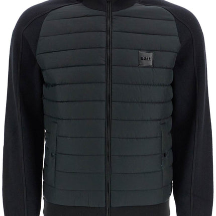 Boss knitted and padded nylon jacket