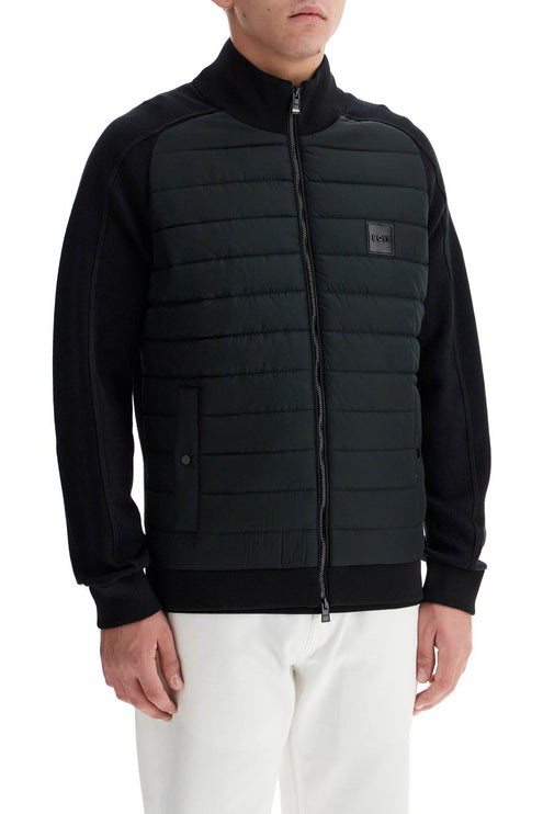 Boss knitted and padded nylon jacket