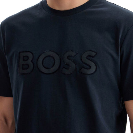 Boss t-shirt with patch logo design