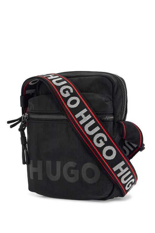 Hugo compact quentyn_ns black bag with adjustable shoulder strap