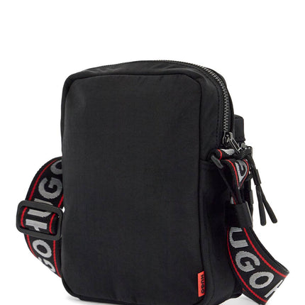 Hugo compact quentyn_ns black bag with adjustable shoulder strap