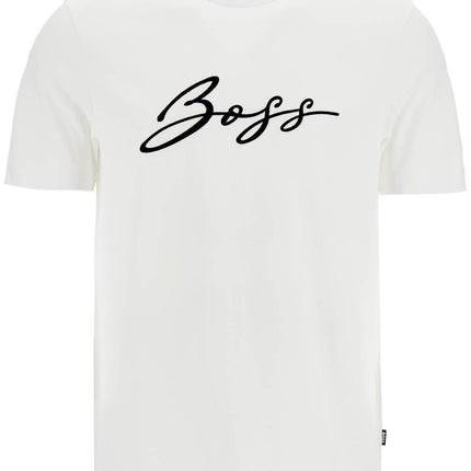 Boss embroidered t-shirt