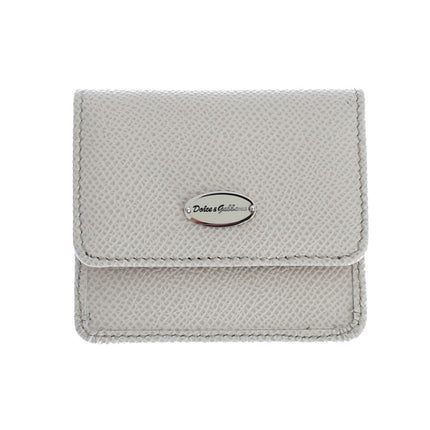 Elegante funda blanca de piel para preservativos Cartera