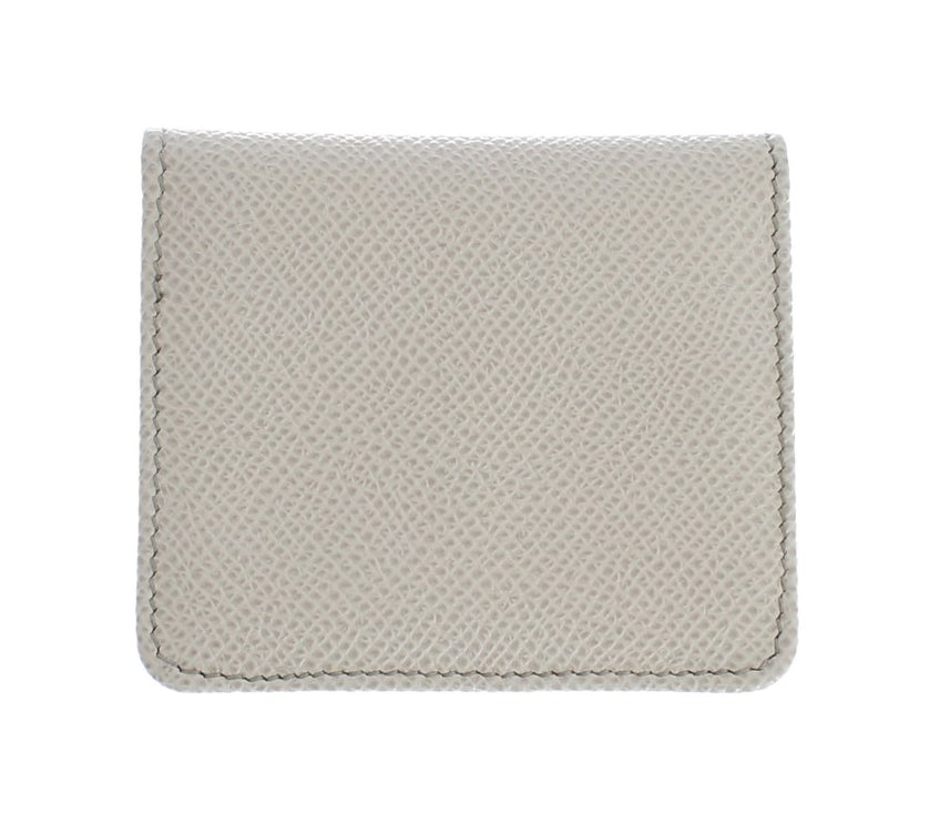 Elegante funda blanca de piel para preservativos Cartera