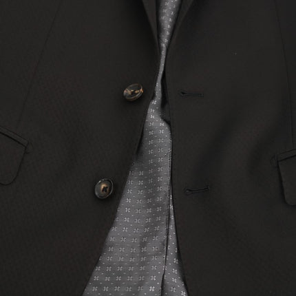 Elegant Brown Jacquard Martini Suit