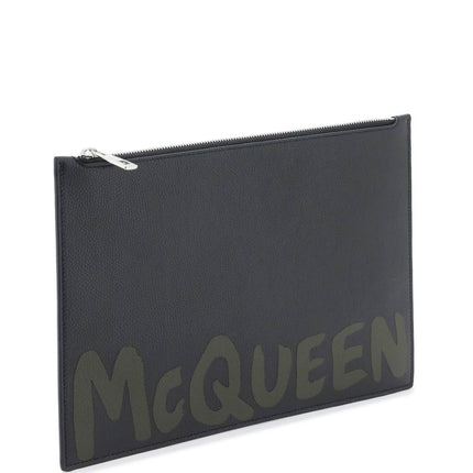 Alexander Mcqueen graffiti flat pouch