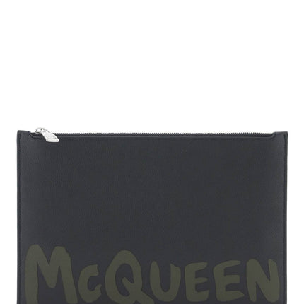 Alexander Mcqueen graffiti flat pouch