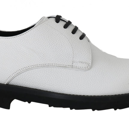 Elegant White Formal Leather Shoes