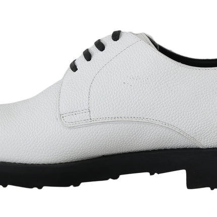 Elegant White Formal Leather Shoes