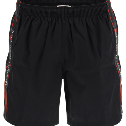 Alexander Mcqueen swimtrunks with logo selvedge