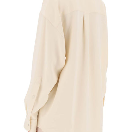 Stella McCartney oversized shirt in crepe jersey