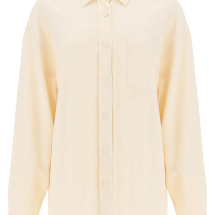 Stella McCartney oversized shirt in crepe jersey