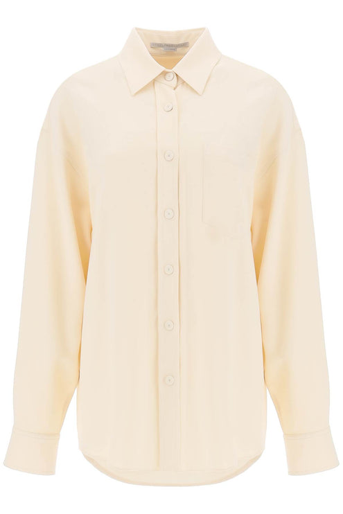 Stella McCartney oversized shirt in crepe jersey