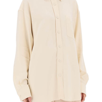 Stella McCartney oversized shirt in crepe jersey