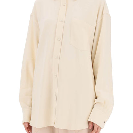 Stella McCartney oversized shirt in crepe jersey