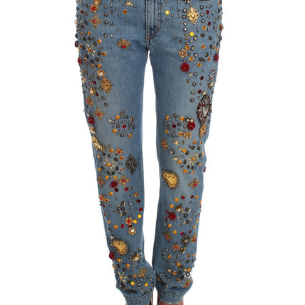 Betoverde Sicilië Crystal Heart Boyfriend Jeans