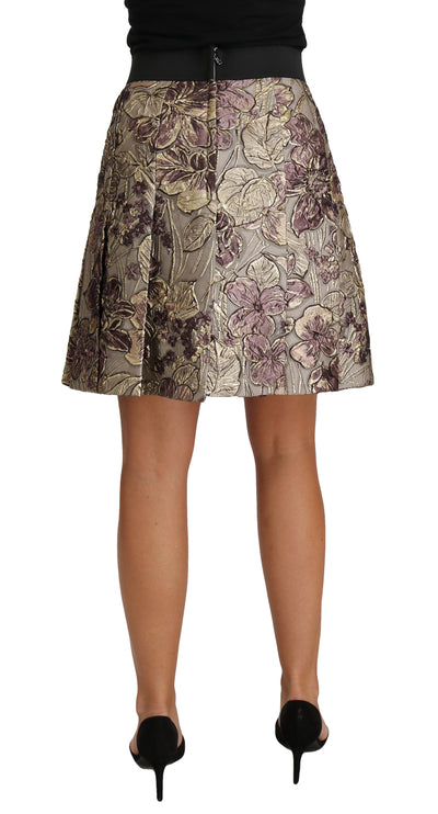 Floral Jacquard A-lijn rok Delight