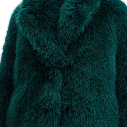 Stand Studio short hunter coat in faux fur