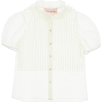 Valentino Garavani short-sleeved chiffon blouse