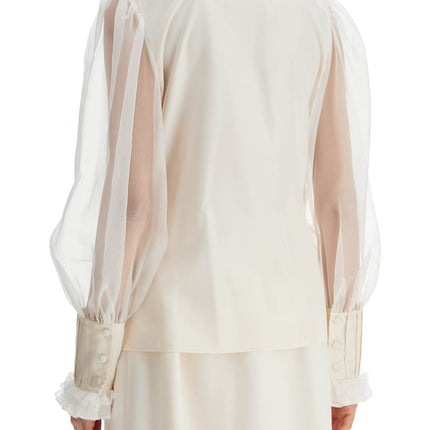 Valentino Garavani silk blouse with ruffles