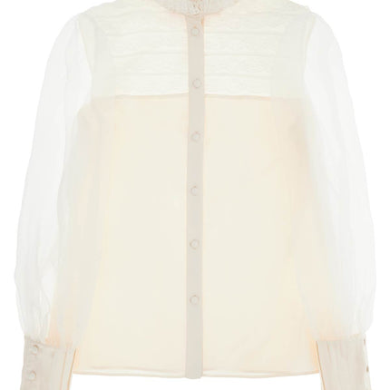 Valentino Garavani silk blouse with ruffles