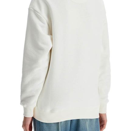 Valentino Garavani ivory cotton sweatshirt with bold stylized logo