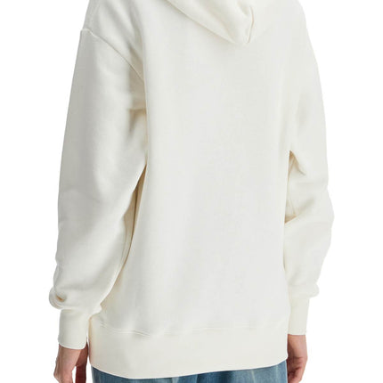 Valentino Garavani ivory cotton hoodie with large logo