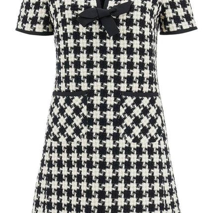 Valentino Garavani mini dress in damier light tweed